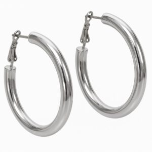Loopz zilver oorbellen