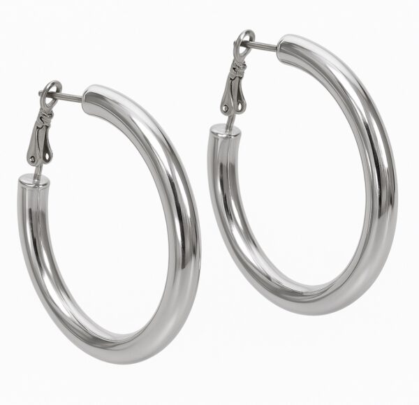 Loopz zilver oorbellen