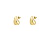 Mini goud teardrop oorbellen