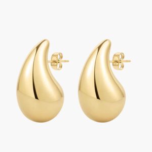 Teardrop goud oorbellen