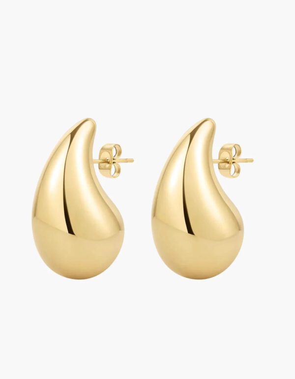 Teardrop goud oorbellen