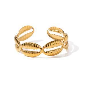 Shell goud ring