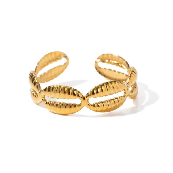 Shell goud ring