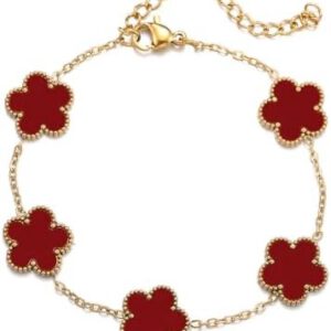 Blossom rood armband